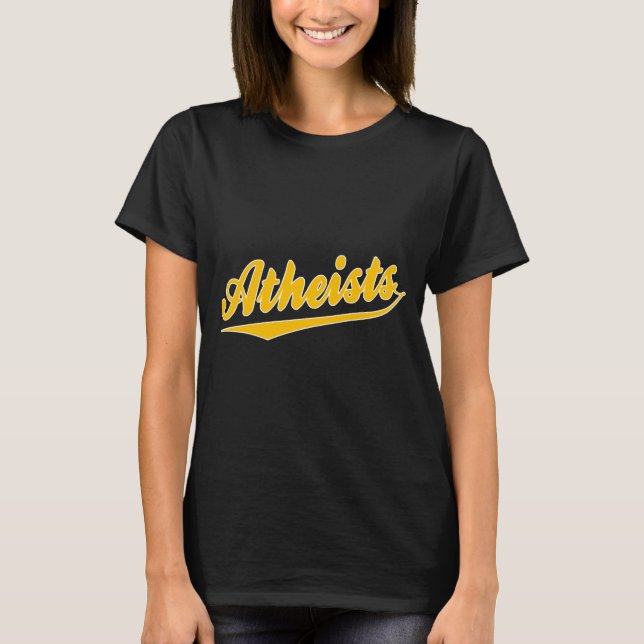 T-shirt T Shirt Athée Équipe Style Baseball  (Devant)