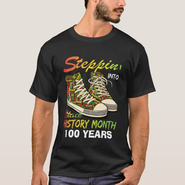 T-shirt T-Shirt-Black History Month 100 Years (Devant)
