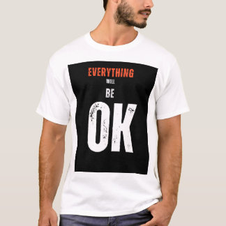 T-shirt T Shirt Blanc Manches Courtes Avec Une Citation 
