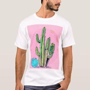 T-shirt "T-shirt Cactus et Lizard : beauté du désert en ro