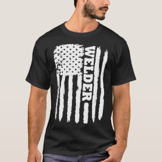 T-shirt T Shirt Cadeau Drapé Flag Soudure