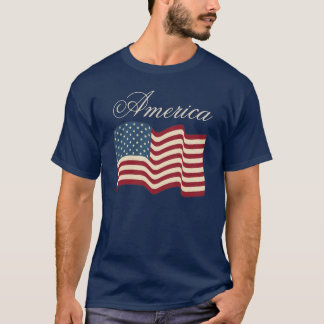 T-shirt T Shirt Cadeau Drapeau Américain Agitant Patriotiq