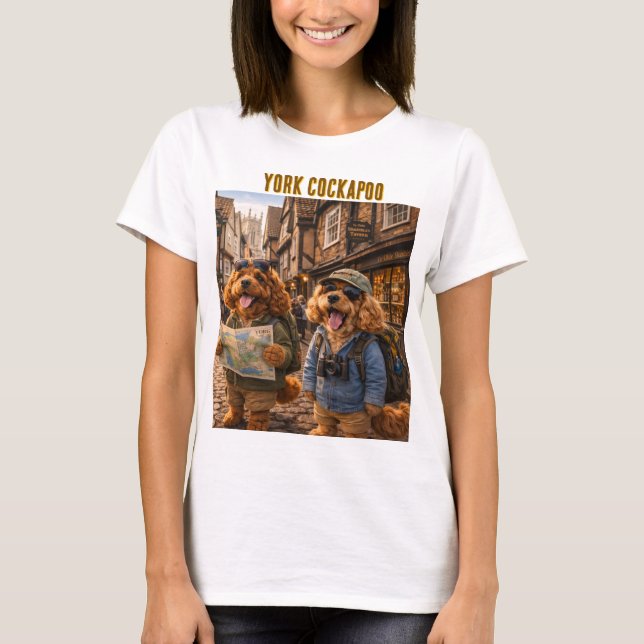 T-shirt T Shirt Cadeau York Cockapoo (Devant)