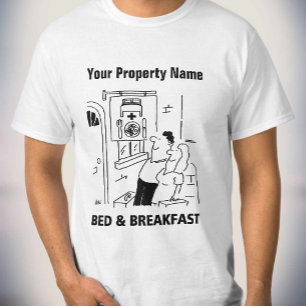 T-shirt T-shirt Cartoon Bed and Breakfast