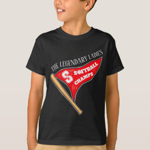 T-shirt T ShirT Champion de Softball Féminin Légendaire Pe