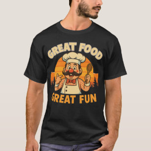 T-shirt T-Shirt, Chef Rétro - Gastronomie Super Amusant