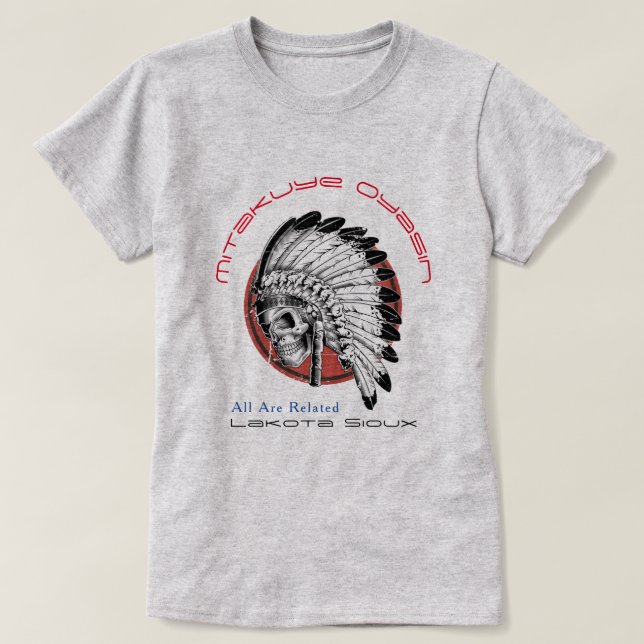 T-shirt T-Shirt, chef sioux de Lakota (Design devant)