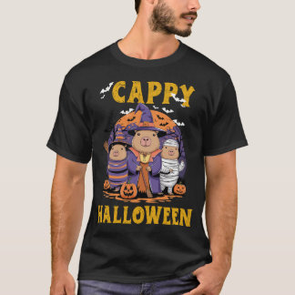 T-shirt "T-shirt Citrouille de Capybara Halloween - mignon