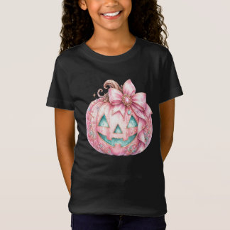 T-Shirt T‑Shirt « Citrouille Rose » pour un Halloween ador