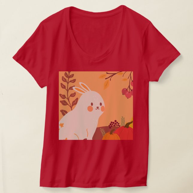 T-shirt "T-shirt col en V pour femmes" (Poser)