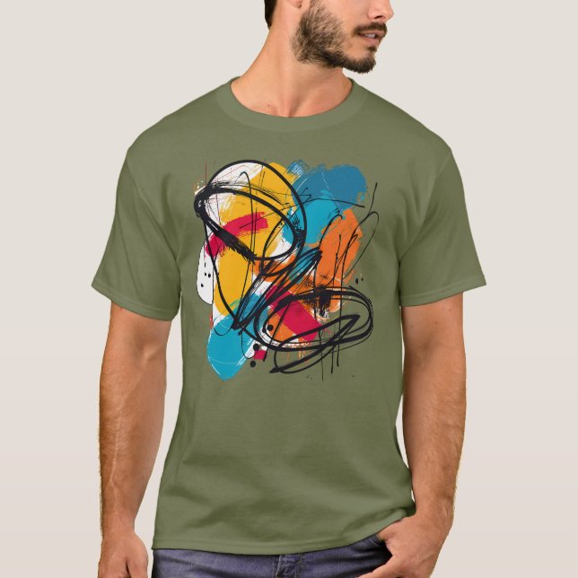 T-shirt T shirt coloré (Devant)