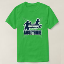 T-Shirt, concepteur sportif de tennis de table