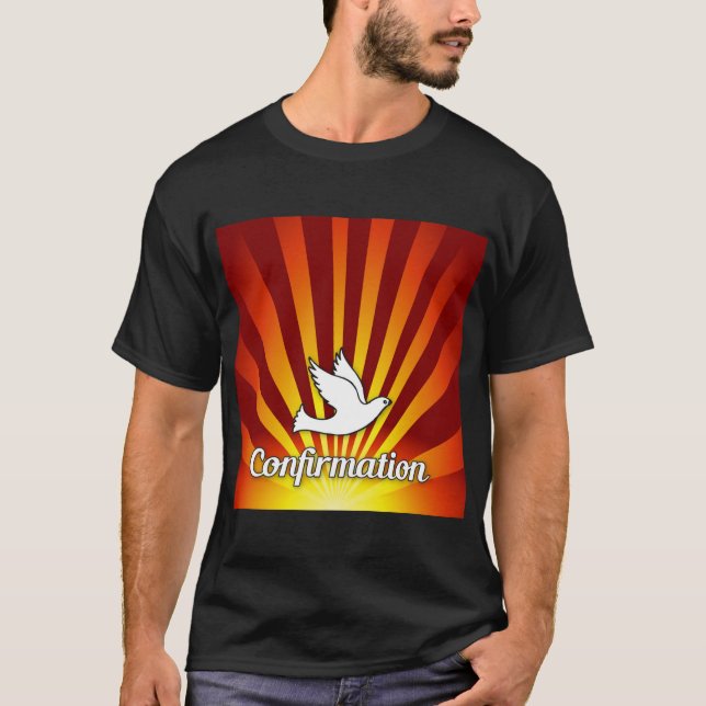 T-shirt T-shirt, Confirmation Personnaliser, Nom de la Per (Devant)