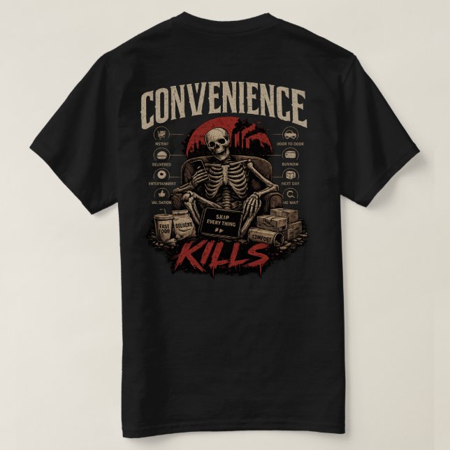 T-shirt T Shirt Convenience Tue (Design dos)