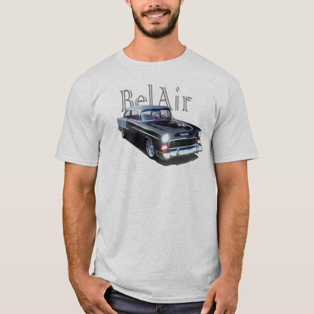 T-shirt 'T-SHIRT de coutume de 55 Chevy BelAir (Devant)