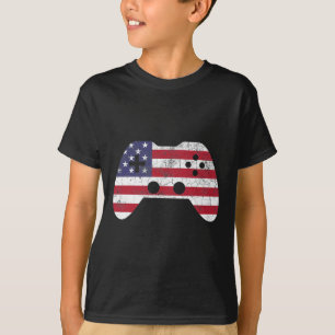 T-shirt T Shirt De Juillet Jeu Vidéo Gamer Enfants Garçons