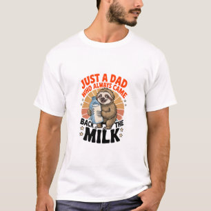 T-shirt t shirt de la fête des pères avec paresseux