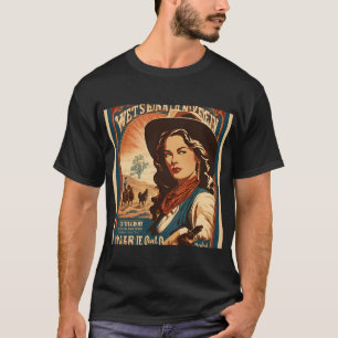 T-shirt "T-shirt de l'affiche féminine Vintage, chemises d