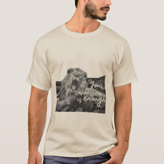T-shirt "T-Shirt de Lion en rugissement - 'Ton Whisper suf