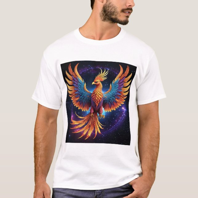 T-shirt "T-shirt de renaissance du Phénix céleste" (Devant)