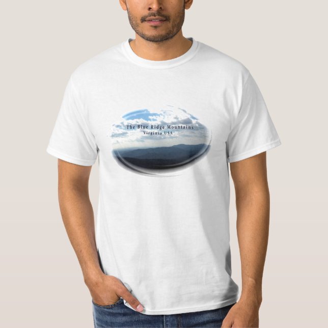 T-shirt "T-shirt de valeur de Blue Ridge Mountains" (Devant)