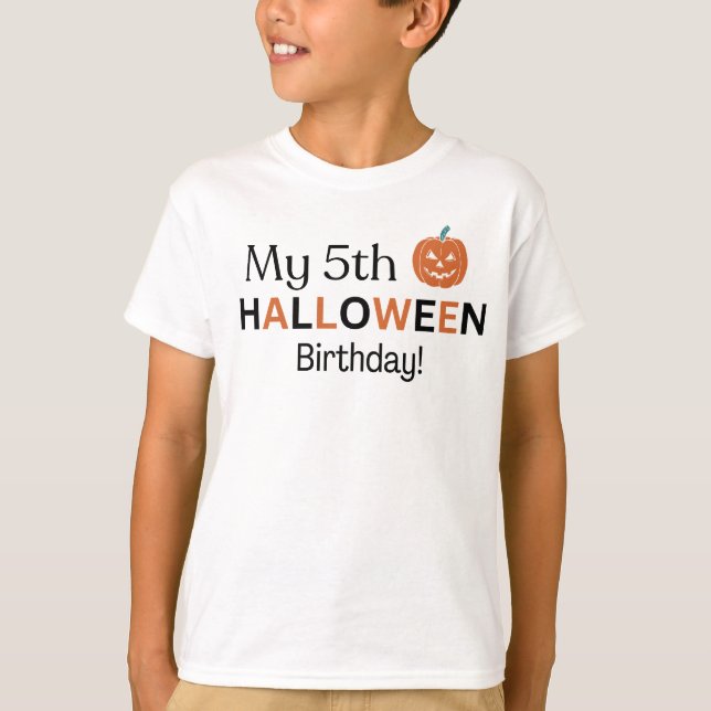 T-shirt "T-shirt d'Halloween personnalisé contemporain (Devant)