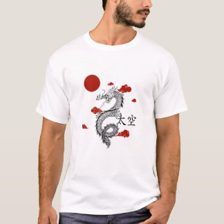 T-shirt t shirt dragon rouge