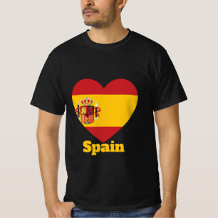 T-shirt T-Shirt, Drapeau Coeur d'Espagne