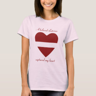 T-shirt T-Shirt, Drapeau Lettonie