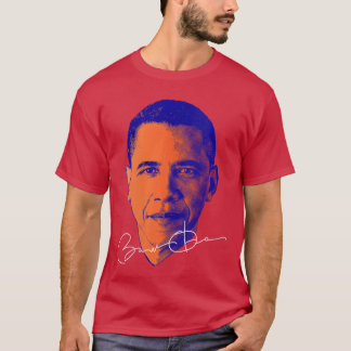 T-shirt T Shirt Femme Barack Obama Honorant le 44e US V