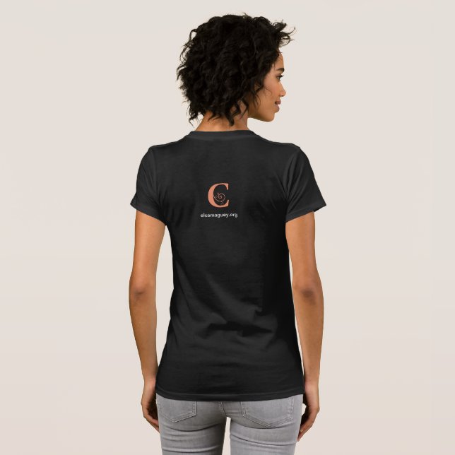 T-shirt T-shirt femme cubain El Camagüey Jersey (Dos entier)