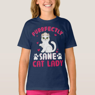 T-shirt T-Shirt, femme de chat parfaitement saine