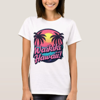 T-shirt T Shirt Femme Plage de Waikiki 