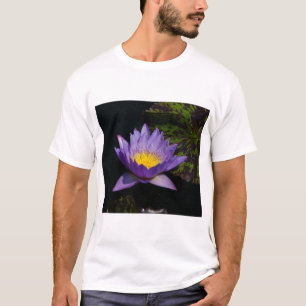 T-shirt T Shirt Fleur d'Eau de Lotus Pourpre