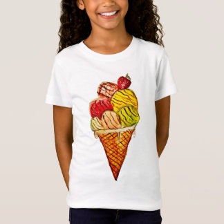 T-Shirt t shirt glace pour filles