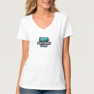 T-shirt “T-shirt graphique « Batterie faible » – Tee-shirt
