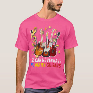 T-shirt T Shirt Guitares On N'a Jamais Trop De Guitare