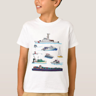 T-shirt T-Shirt, illustrations de bateaux