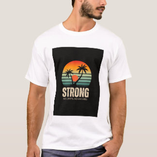 T-shirt t shirt imprimé coucher de soleil vintage coloré
