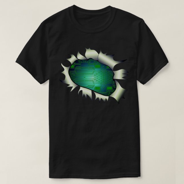 T-shirt T-Shirt, ingénieur de la commode de la carte à cir (Design devant)