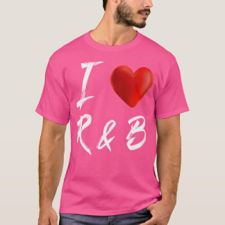 T-shirt T Shirt J'Aime Le Rythme Et Blues À Cœur