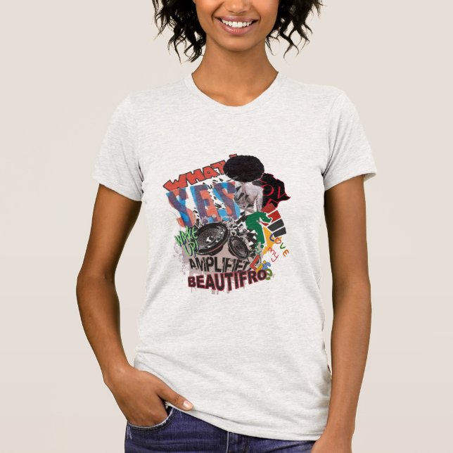 T-shirt T-Shirt, la pagaille afro (Devant)
