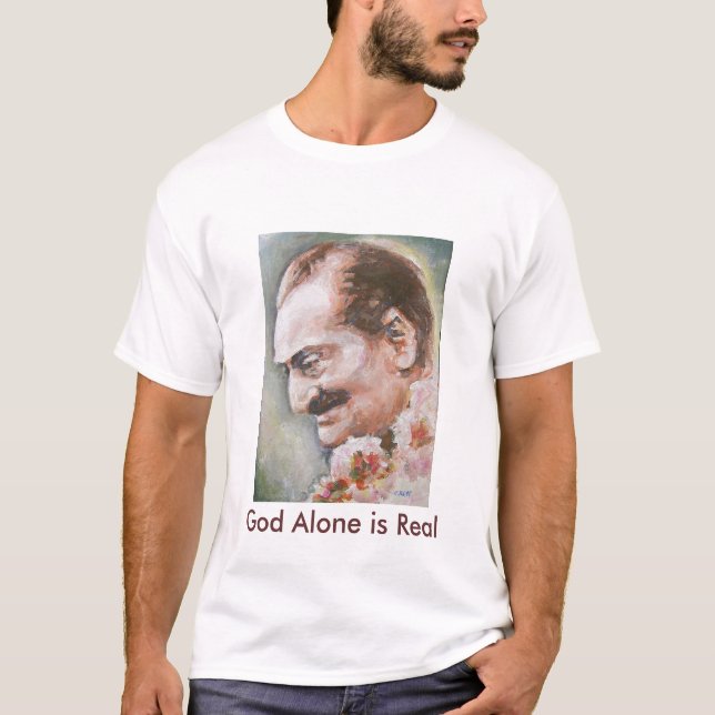 T-shirt T-shirt--Le baba de Meher, seul Dieu est vrai (Devant)