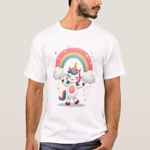 T-shirt T Shirt Licorne Dabant - Danse Drôle de Dab Arc-en