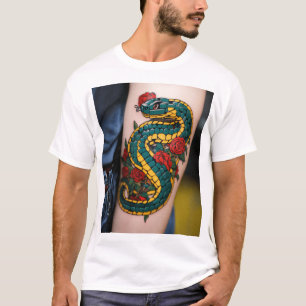 T-shirt "T-shirt main de tatouage serpent