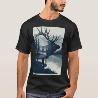 T-shirt "T-shirt Majestic Mountain Deer"