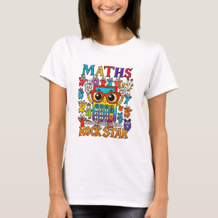 T-shirt T Shirt Maths Rockstar pour Enseignants et Écoles