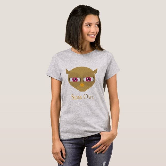 T-shirt t_shirt mince de hibou (Devant entier)