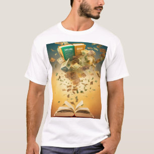 T-shirt "T-shirt motivation livres et argent volant"