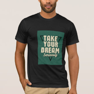 T-shirt "T-shirt motivational vert foncé"